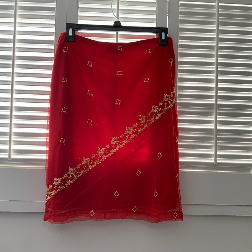 Red and Gold Skirt